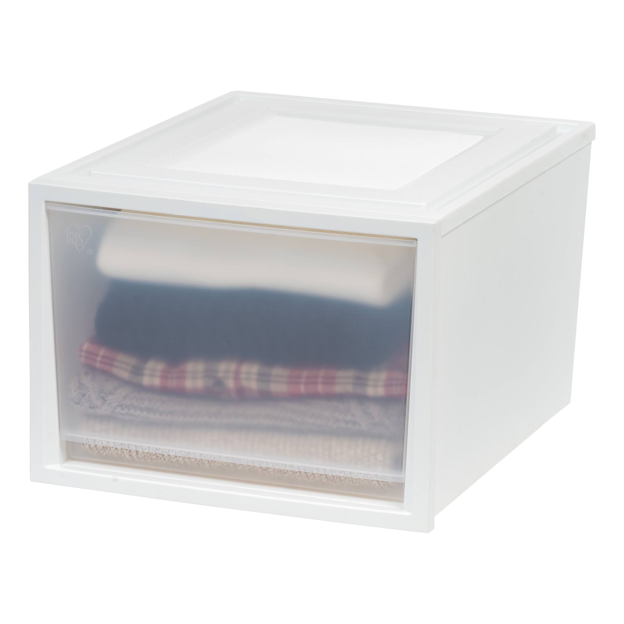Iris® White Deep Box Chest Drawer, 3 Pack